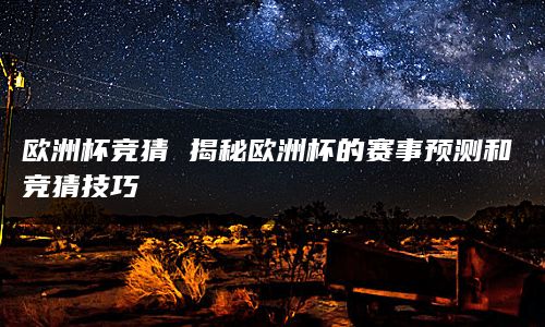 还需要了解球队的历史战绩和在欧洲杯中的表现